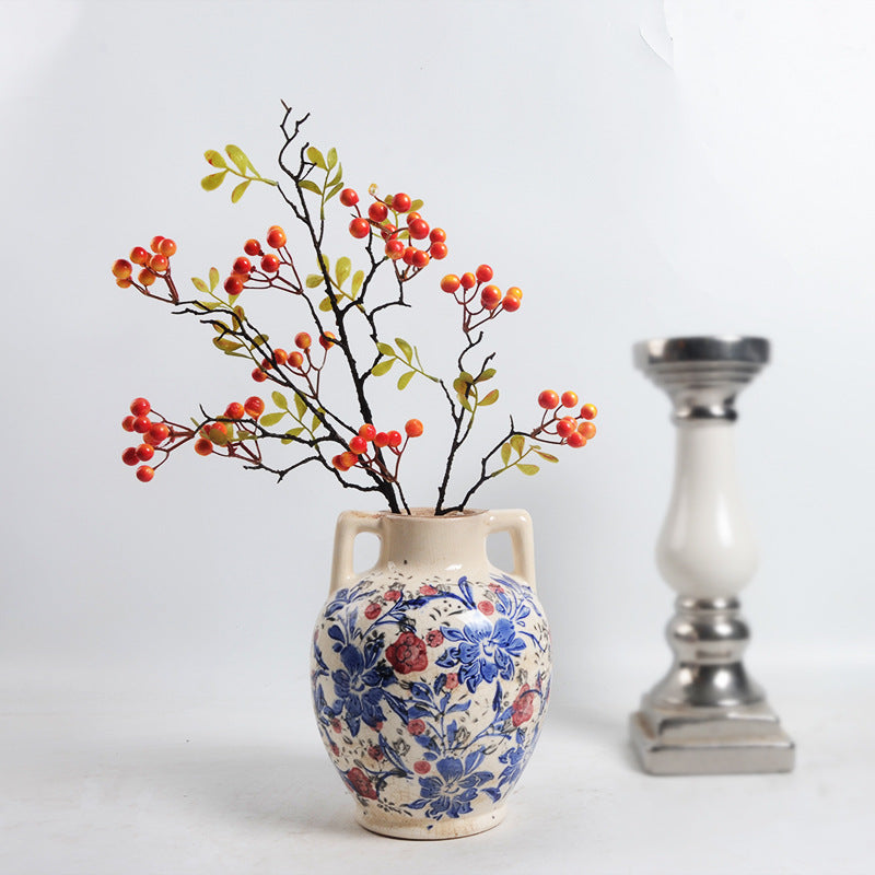 Florale Keramik Blumentopf Brehn