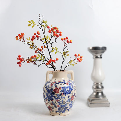 Florale Keramik Blumentopf Brehn