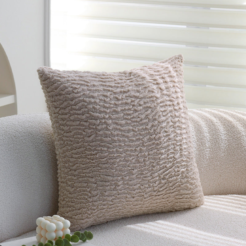Dekorativer Jacquard-Kissenbezug mit Baum-Motiv und Samt-Paspel Brehn