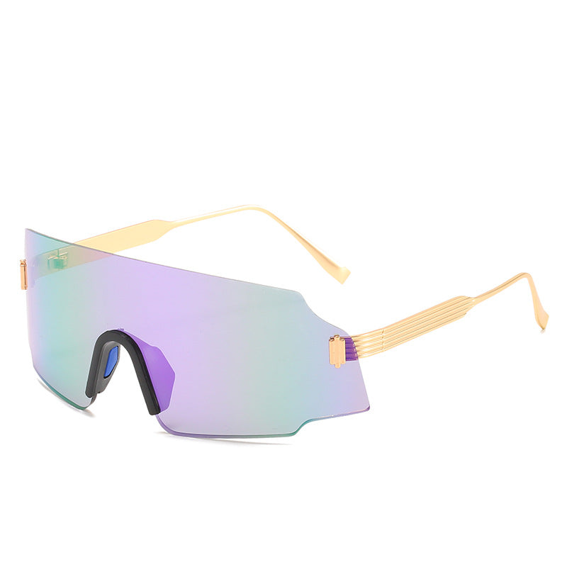 Damen sportliche Sicherheits-Sonnenbrille mit modernem, transparentem Design Brehn