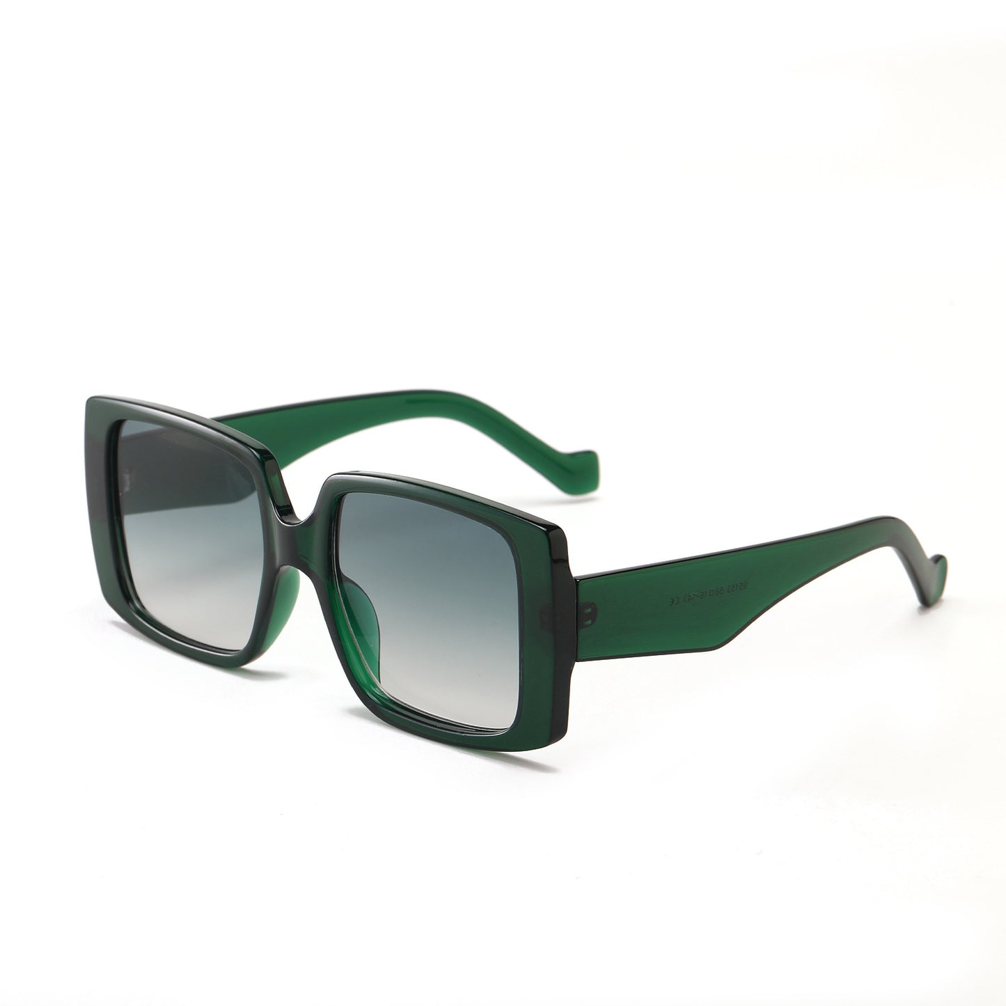 Damen moderne quadratische Sonnenbrille mit verspiegelten Gläsern Brehn