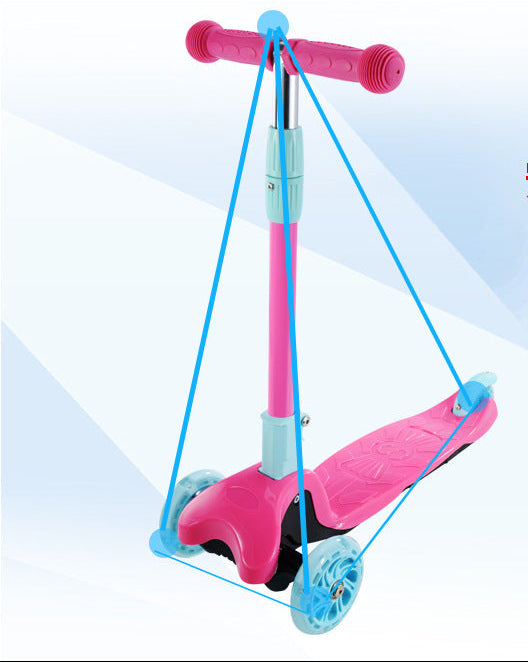 Smooth-Riding Dreirad Kickboard Scooter Brehn