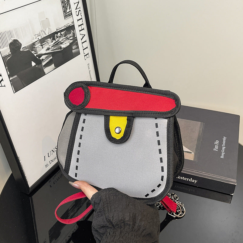 Trendiger Cartoon-Stil Mini-Rucksack Brehn