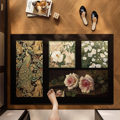 Eleganter floral gemusterter Teppich