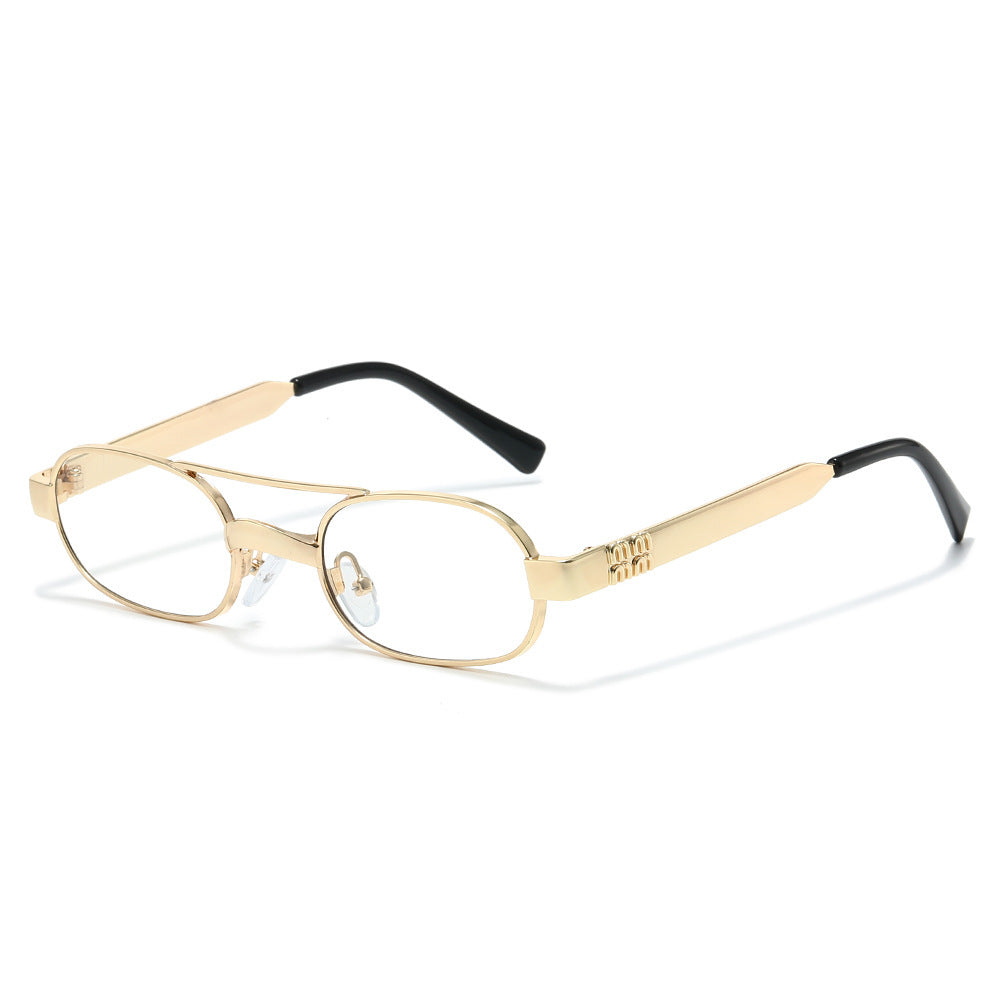 Stylische Minimalistische Oval Sonnenbrille Brehn