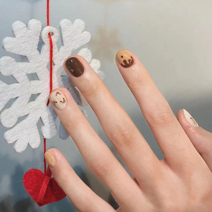 Niedliches Cartoon-Themen Press-On-Nagelset