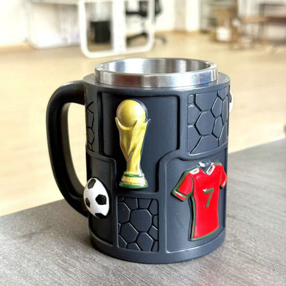Fußball Motiv Kaffeebecher Brehn