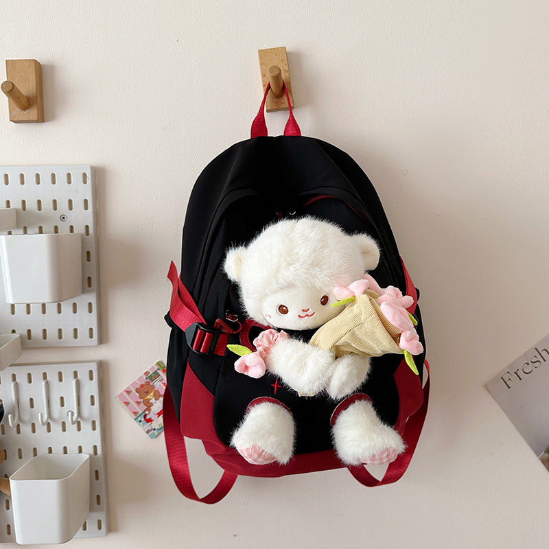 Rucksack mit Niedlichem Plüschmotiv und Praktischen Fächern Brehn