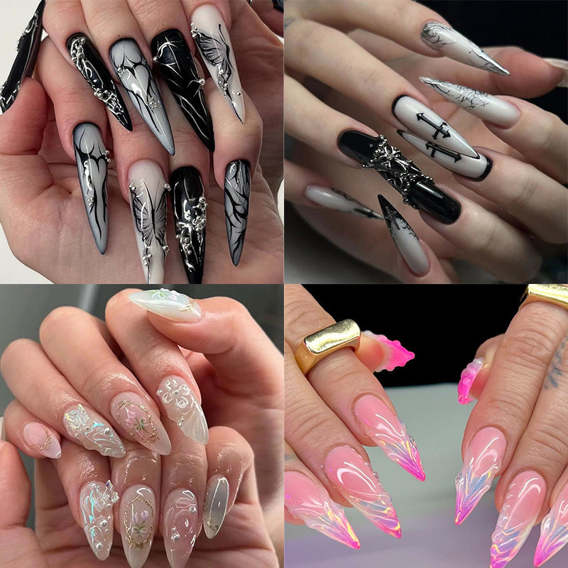 Premium Langanhaltende Stiletto Nagelverlängerungen Brehn