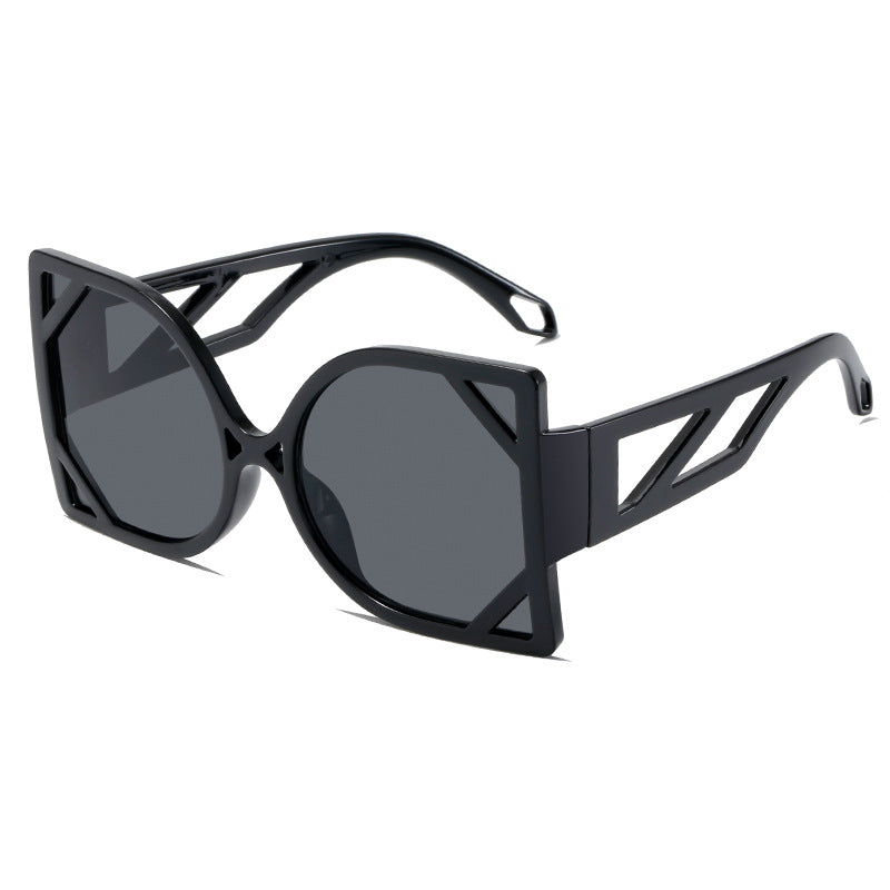 Damen geometrische Sonnenbrille mit exklusivem Design und UV-Schutz Brehn
