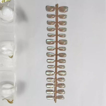 Iridescent Press-On Nail Tips Brehn