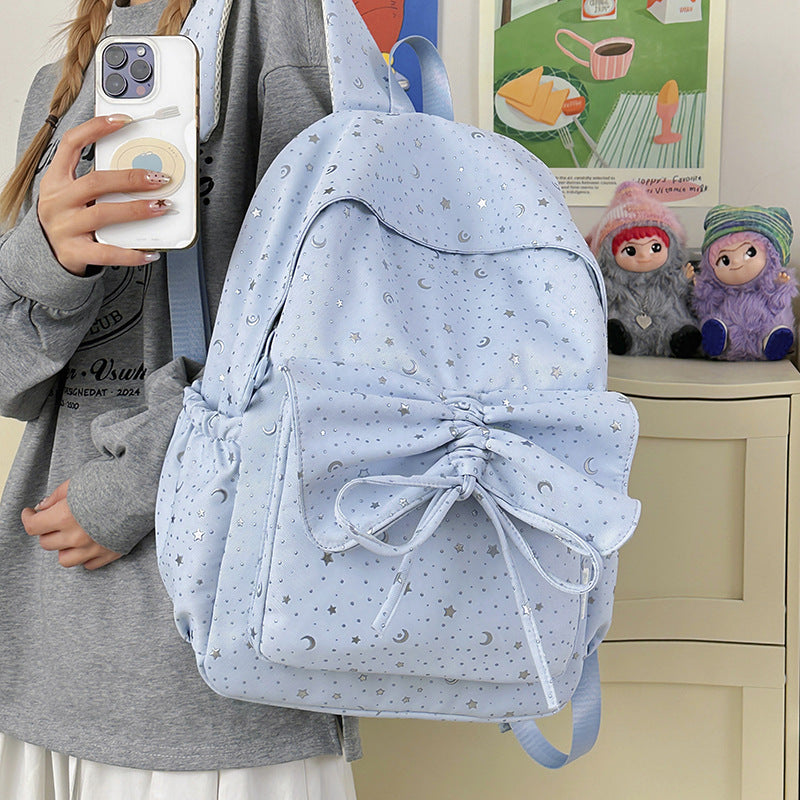 Sternenprint Schleifen-Detail Rucksack Brehn