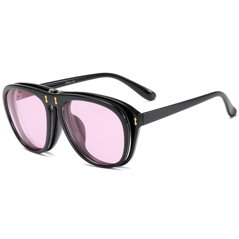 Damen moderne oversized Sonnenbrille mit einzigartigem Tortoise-Design Brehn