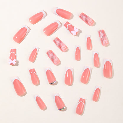 Elegante 3D Acryl Nagelkunstverlängerungen Brehn