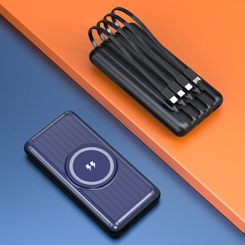 Kompakte Powerbank mit Integriertem Ladekabel und Schnellem Usb-C-Anschluss Brehn