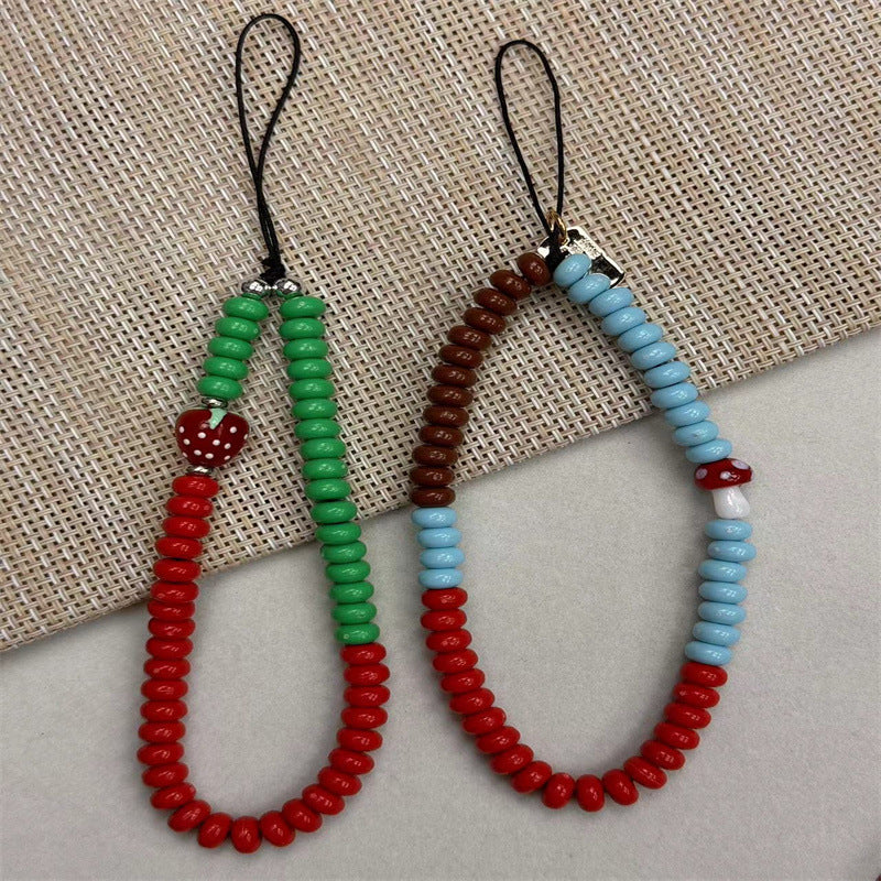 Obst-themed Perlencharms Lanyard Brehn