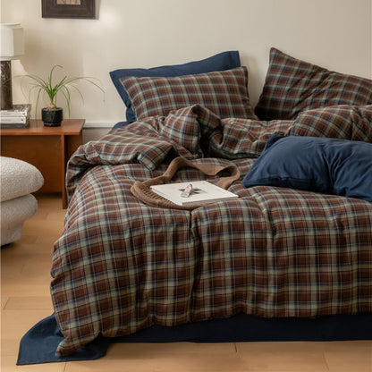 Gemütliches Flanell Bettüberwurf Set