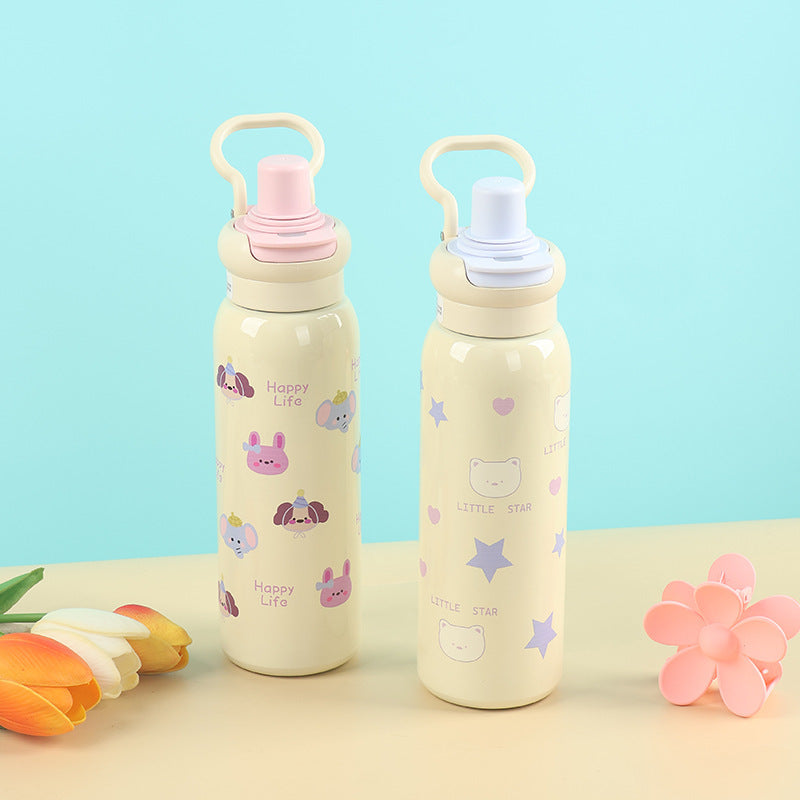 Damen Kinderfreundliche Edelstahl-Trinkflasche Brehn