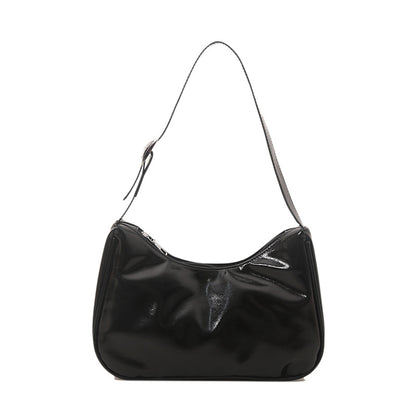Vintage-inspirierte weiche Lackleder-Handtasche Brehn