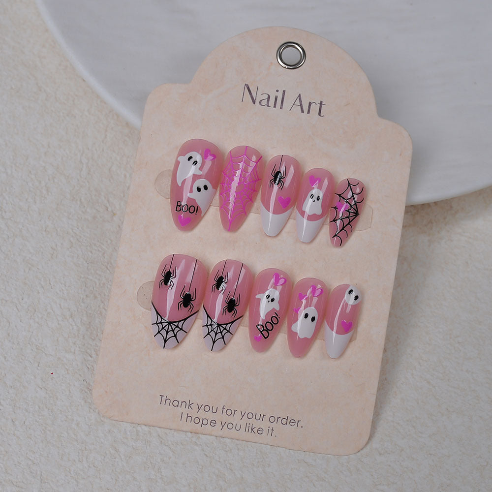 Halloween-Themen Press-On Nagelkunst Set Brehn
