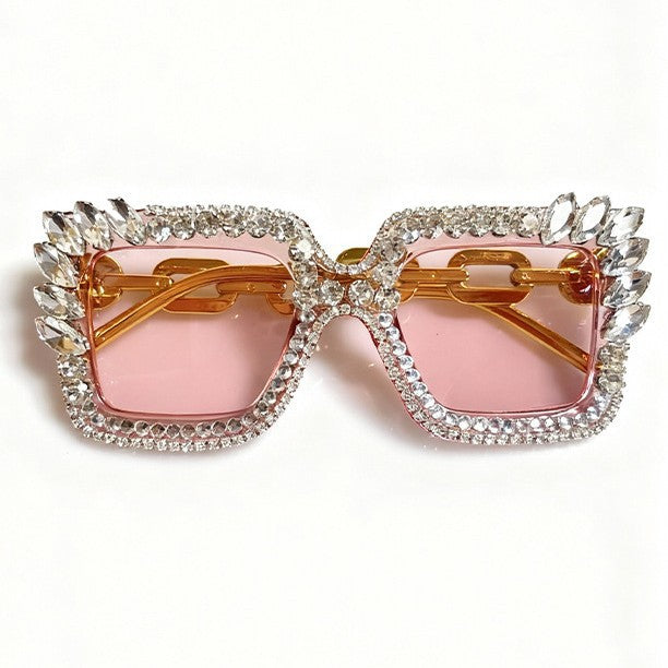 Dekorative mit Strass veredelte Sonnenbrille Brehn