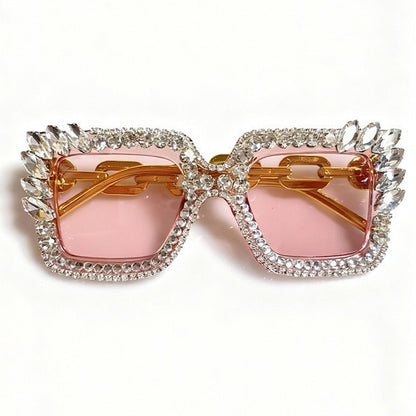 Dekorative mit Strass veredelte Sonnenbrille Brehn