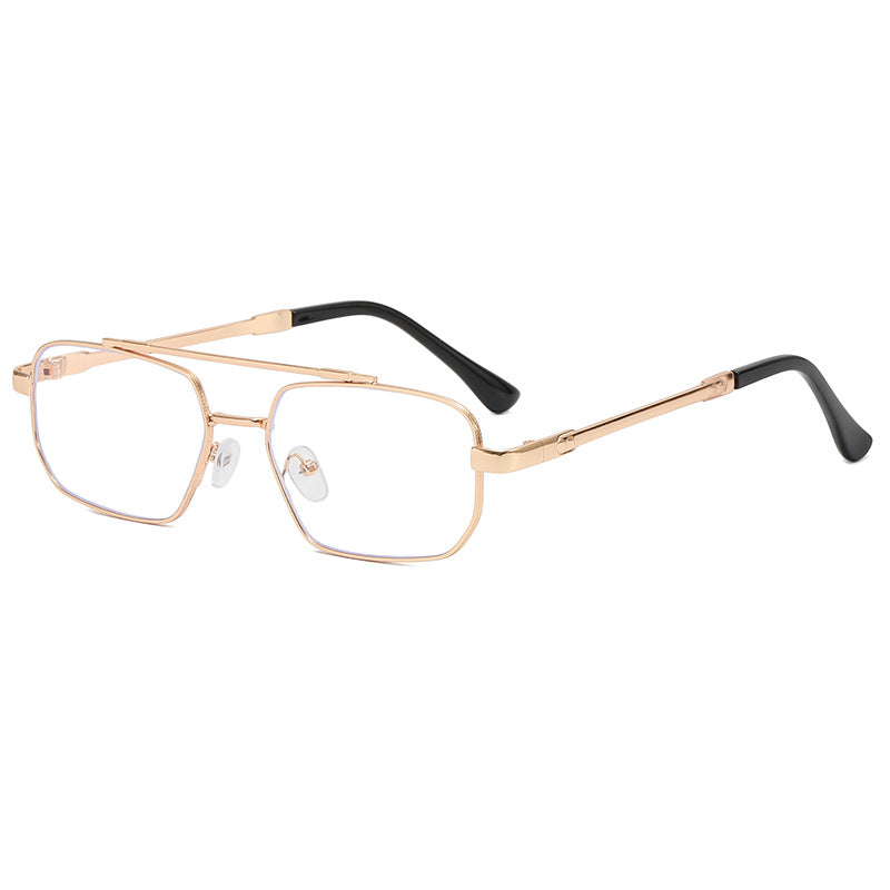 Damen modische geometrische Brille mit leichtem Metallrahmen Brehn