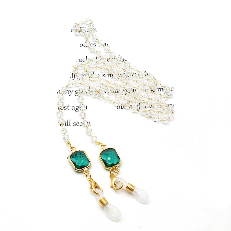 Stylische Perlen-Brillen Kette Brehn