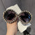 Damen stilvolle Oversize-Sonnenbrille mit auffälligem Nieten-Design Brehn