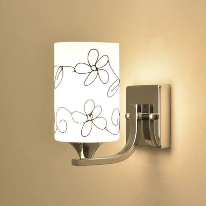 Künstlerisches Blumen Design Wandlampe
