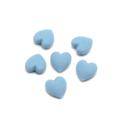 Dekorative Herzförmige Gummi Charms Brehn