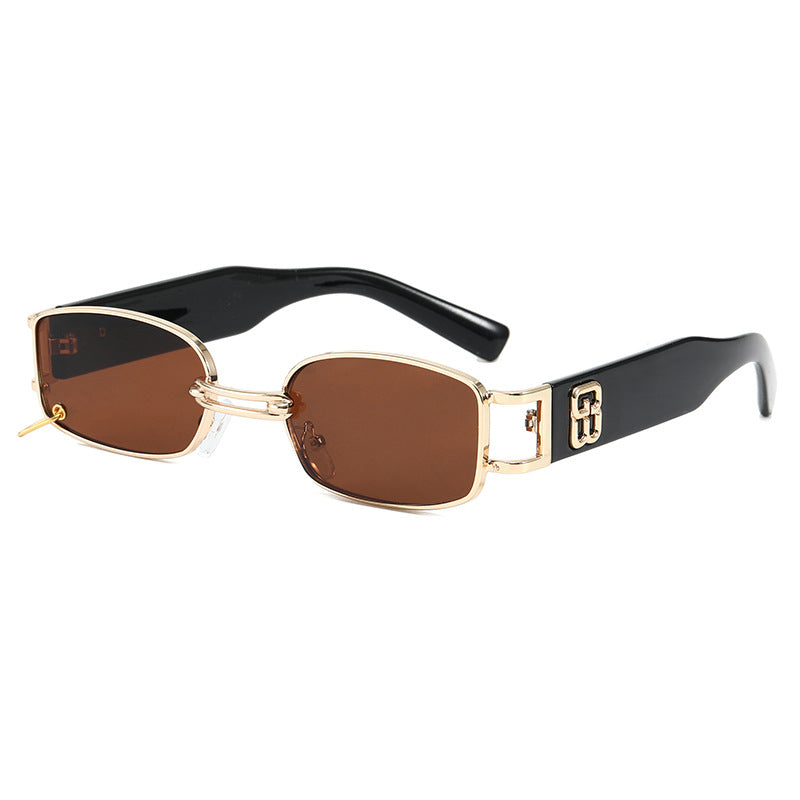 Modische Sonnenbrille mit Einzigartigem Rechteckigem Rahmen Brehn