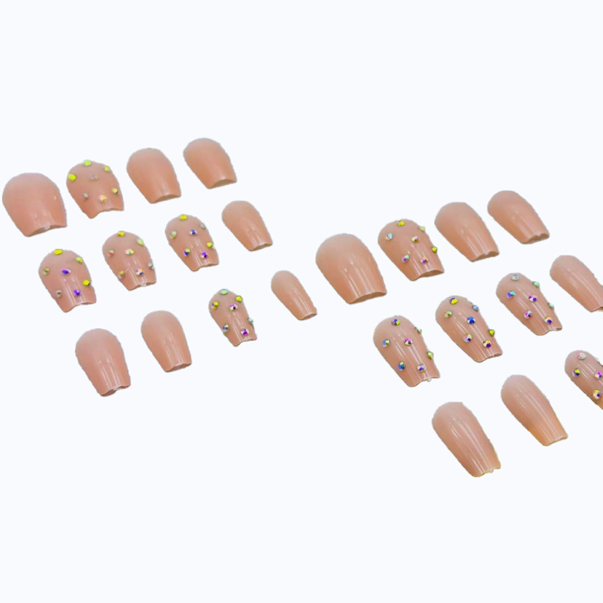 Elegantes Nagelkunst Design Kit mit Strass-Akzenten