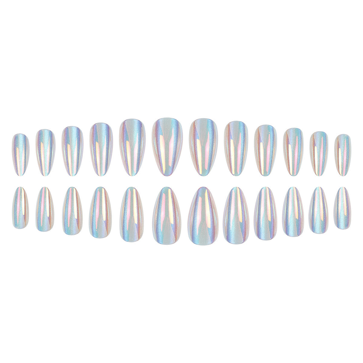 Iridescent Stiletto Nagelkunst Set Brehn
