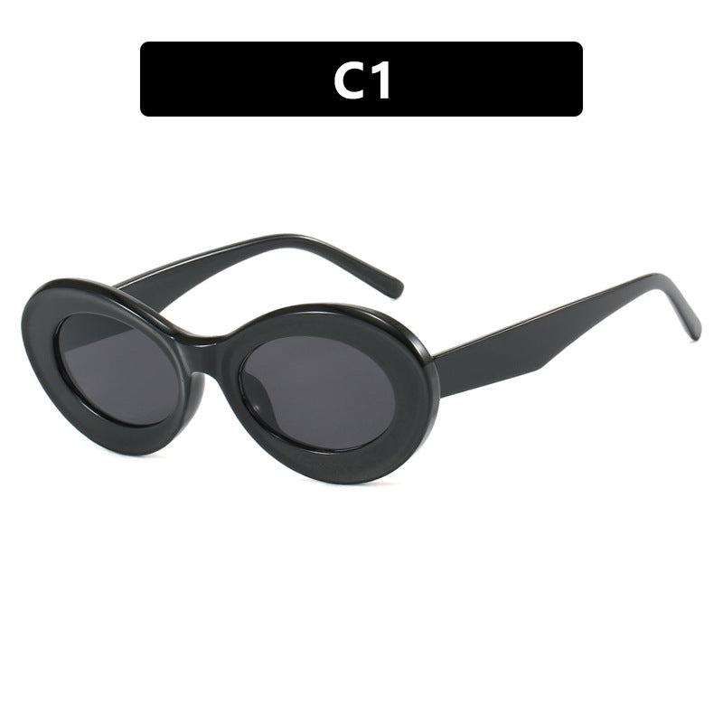 Damen ovale Sonnenbrille mit modernen Gläsern Brehn
