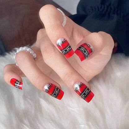 Dekoratives Press-On Nail Art Set