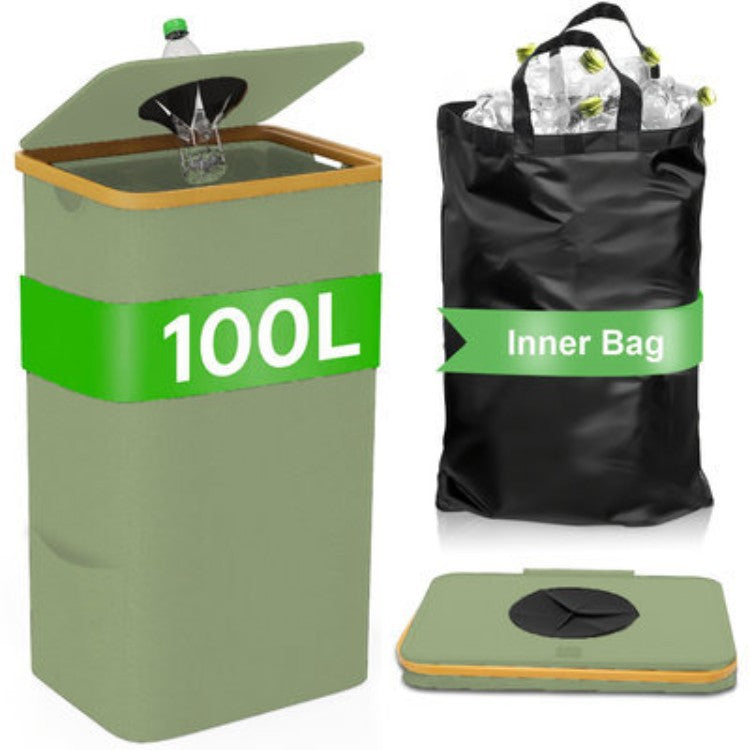 Multifunktionale Wäscheaufbewahrungsbox mit Bambusdeckel Brehn