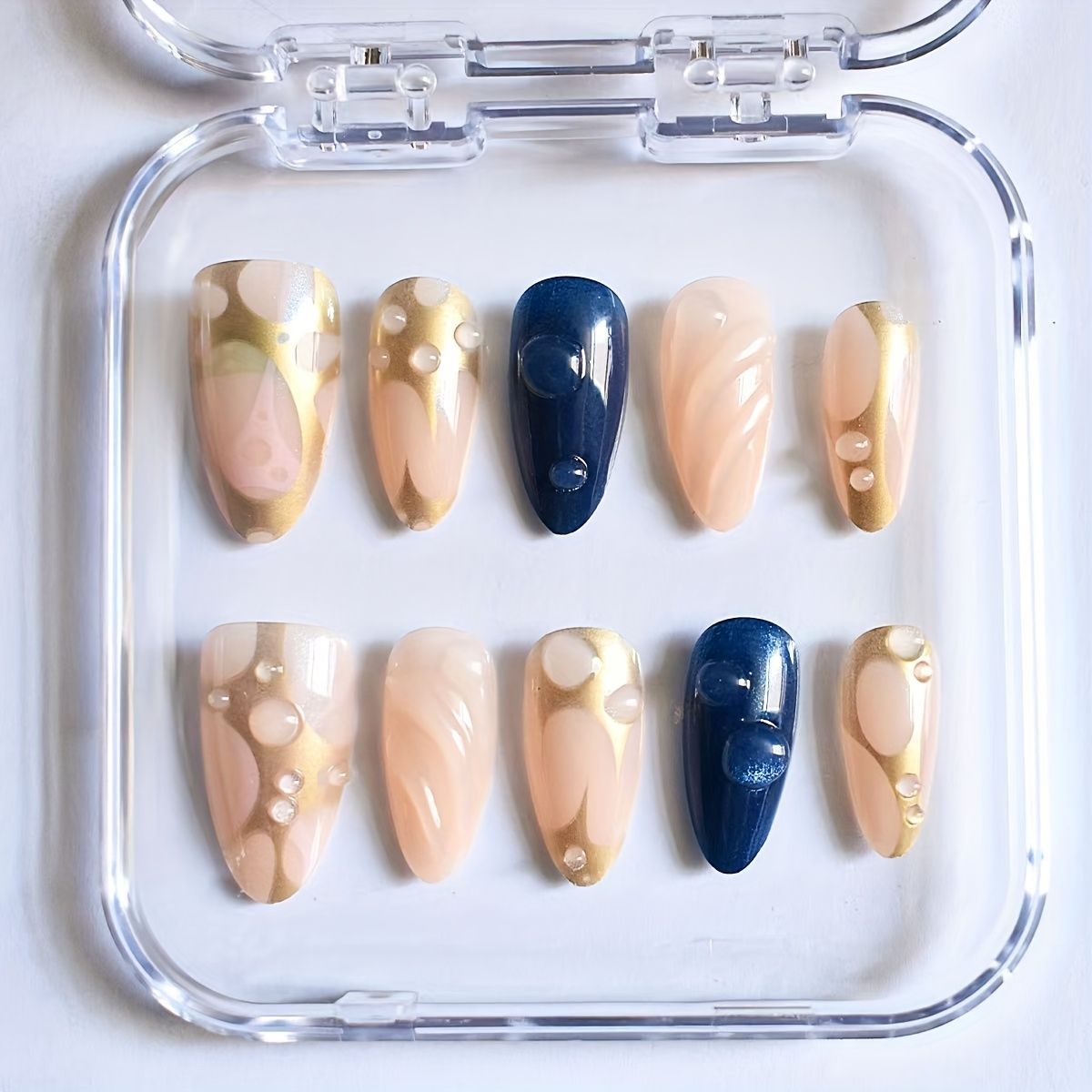 Romantische Blumen temas Press-On Nagelkunst Brehn