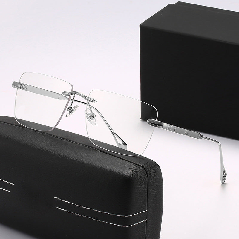 Damen modische quadratische Sonnenbrille mit luxuriösen Metall-Akzenten Brehn