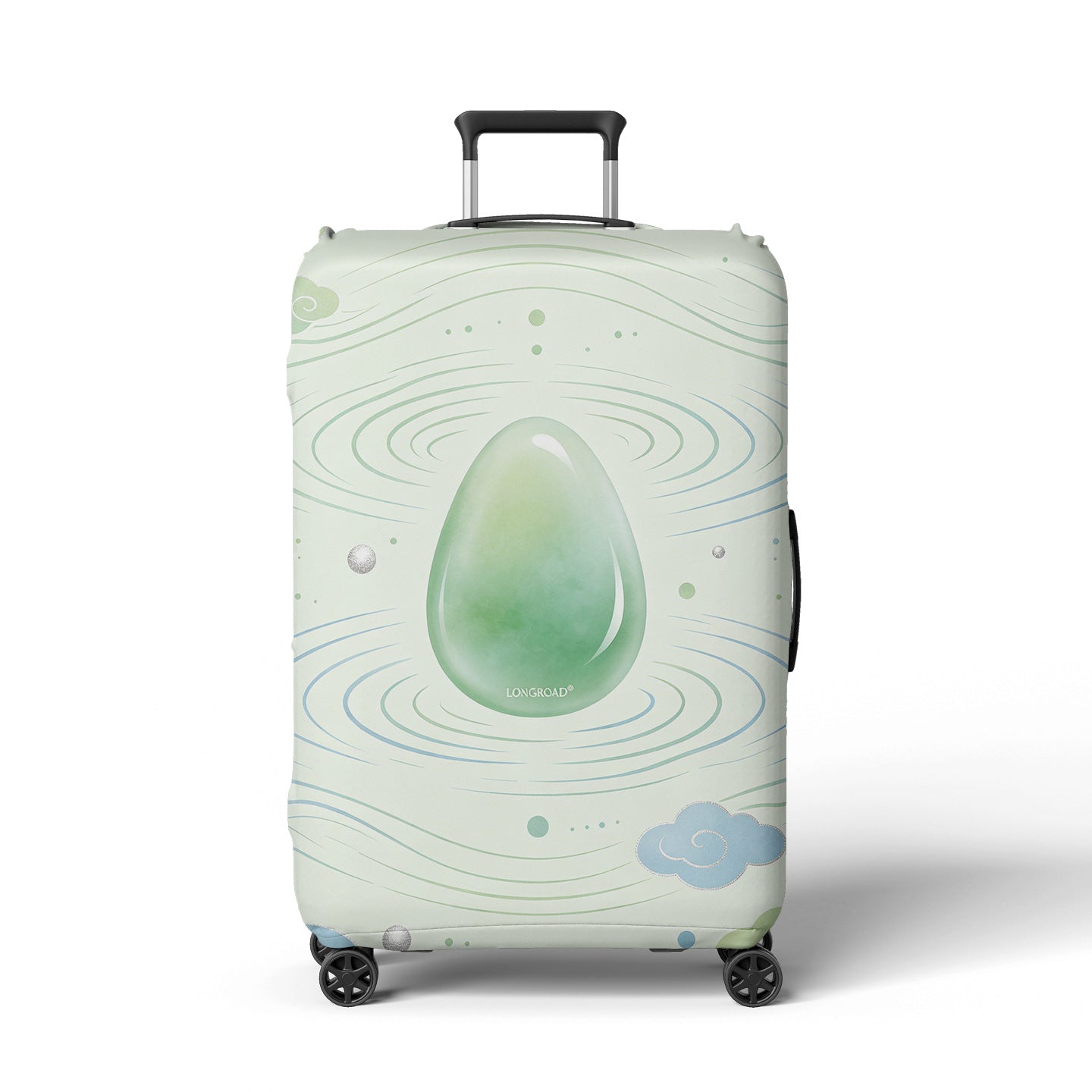 Damen Reisekoffer Brehn Blumendesign mit verstellbarem Griff