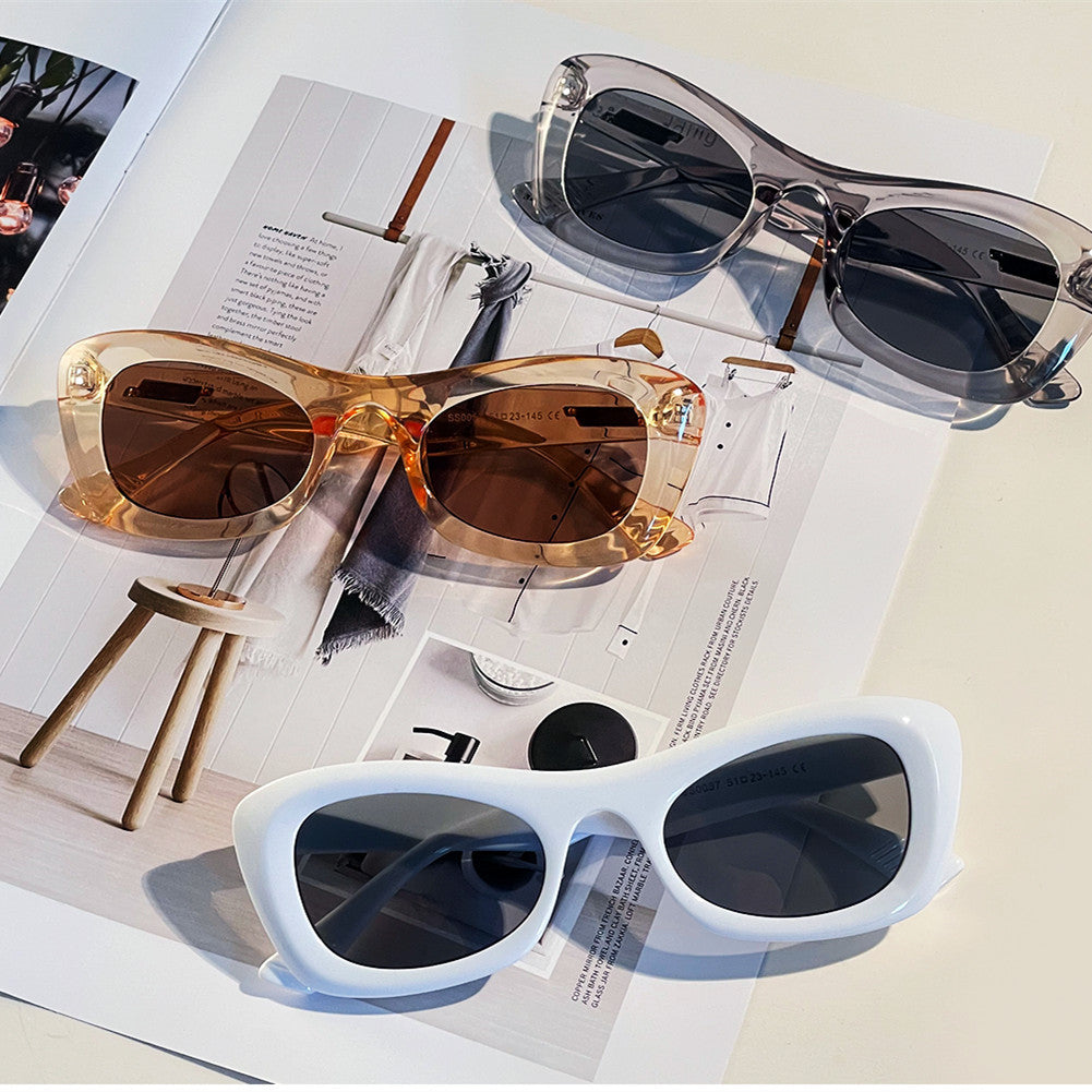 Damen stylische Sonnenbrille im angesagten Geometrie-Design Brehn
