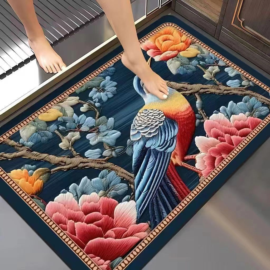 Florale Prägung Memory Foam Badmatte Brehn
