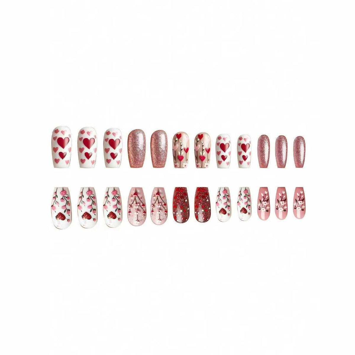 Künstlerische florale Nagelkunst Brehn