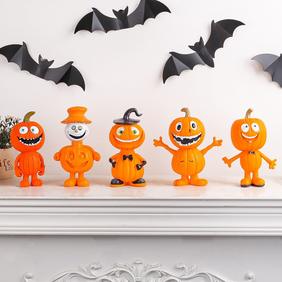 Lustige Halloween Kürbisfigur Brehn