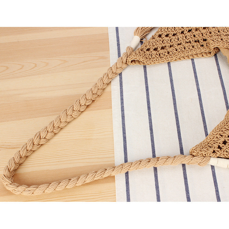 Handtasche Aus Geflochtenem Naturmaterial mit Innentasche Brehn