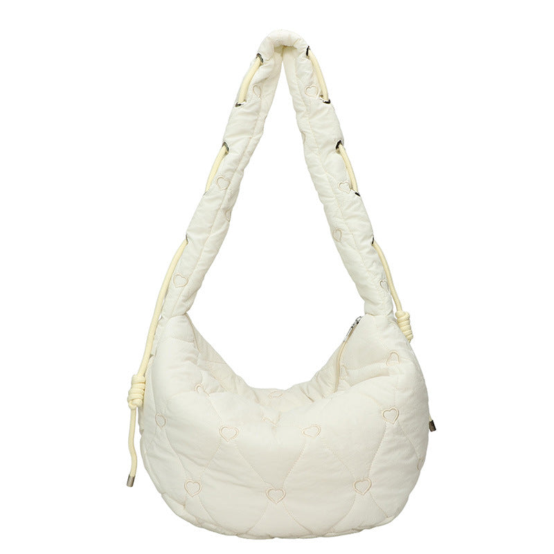 Gep quiltete Herzmuster Handtasche