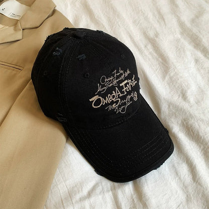 Vintage Verwaschenes Baumwoll-Baseballcap