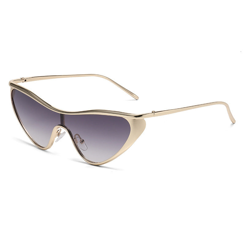 Damen futuristische Oversized-Sonnenbrille mit markantem Design Brehn