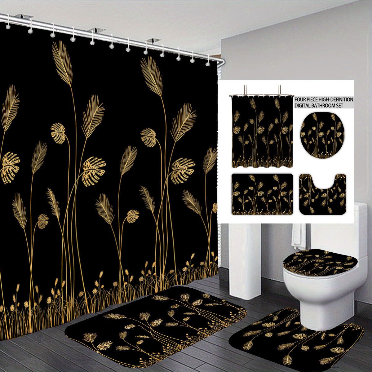 Digital Botanische Badezimmer Dekor Set Brehn