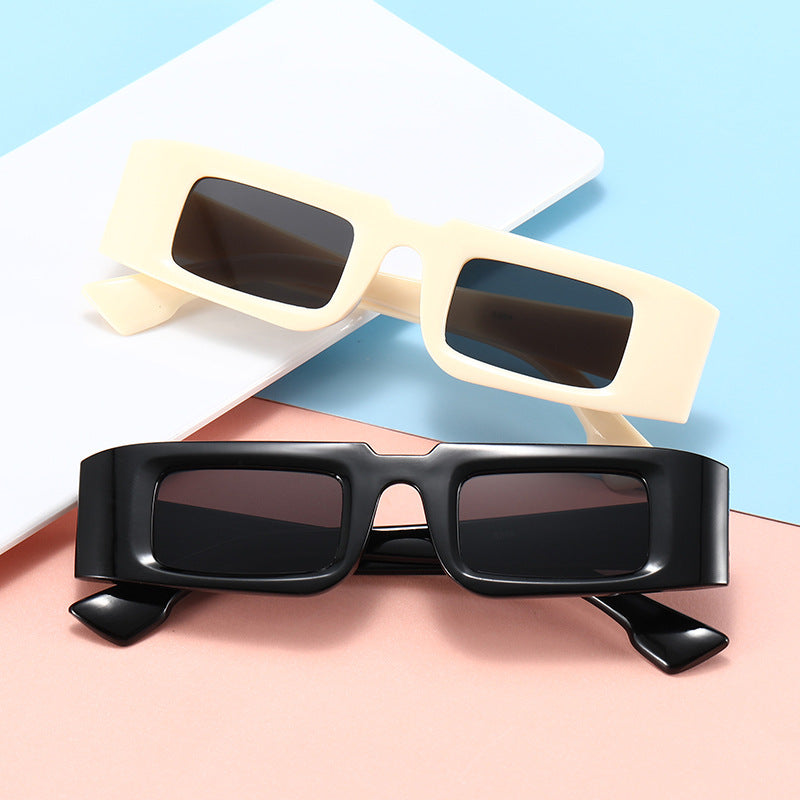 Damen Modische quadratische Sonnenbrille mit animalischem Muster Brehn